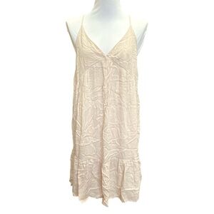 NWT GILLI Loose Fit Spaghetti Straps Cream Dress Size S
